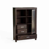 Woodwing Solid Sheesham Wood File Cabinet (Walnut Finish)